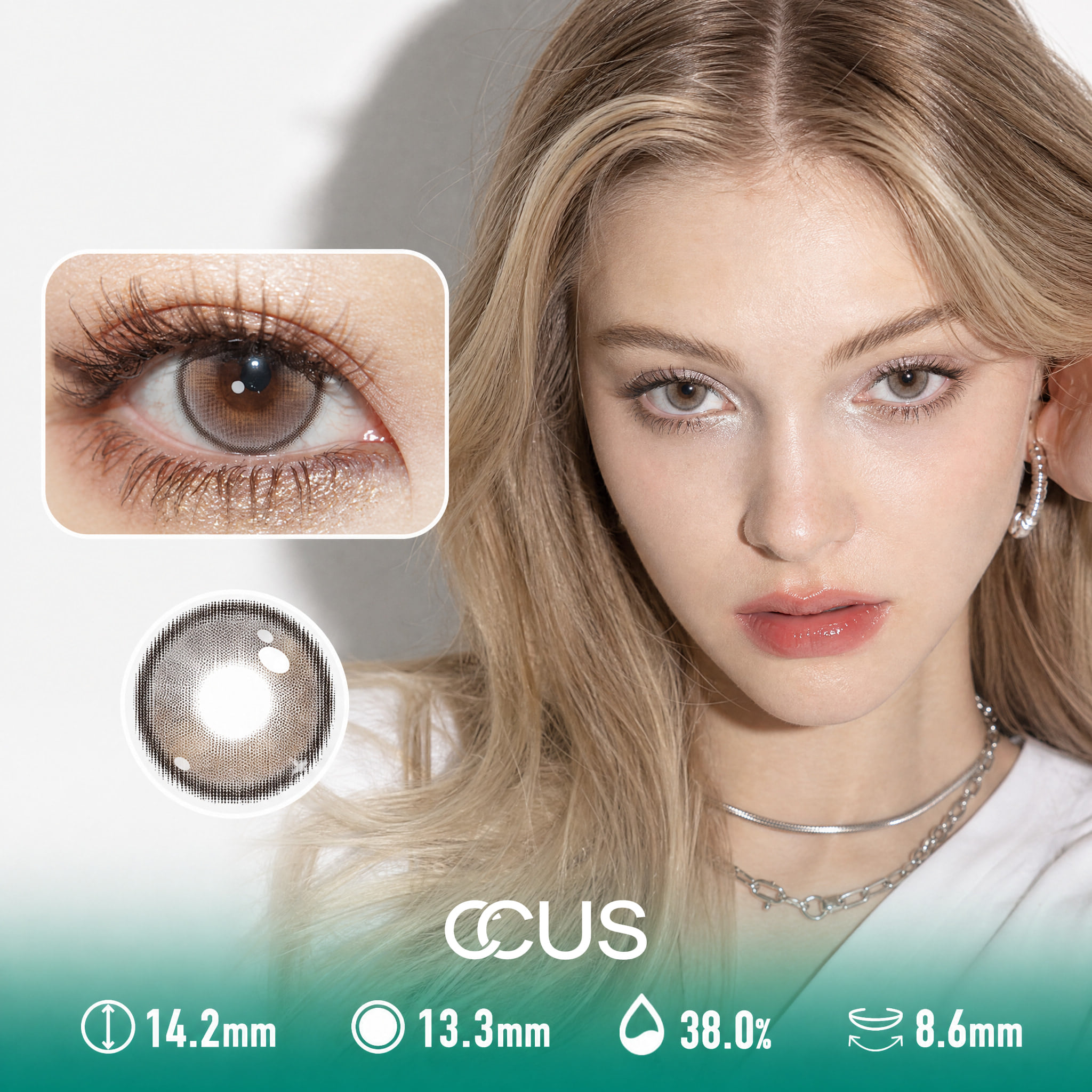 Star Haze Sandalwood Brown Contact Lenses