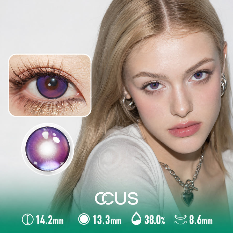 Sugar Frost Violet Purple Contact Lenses