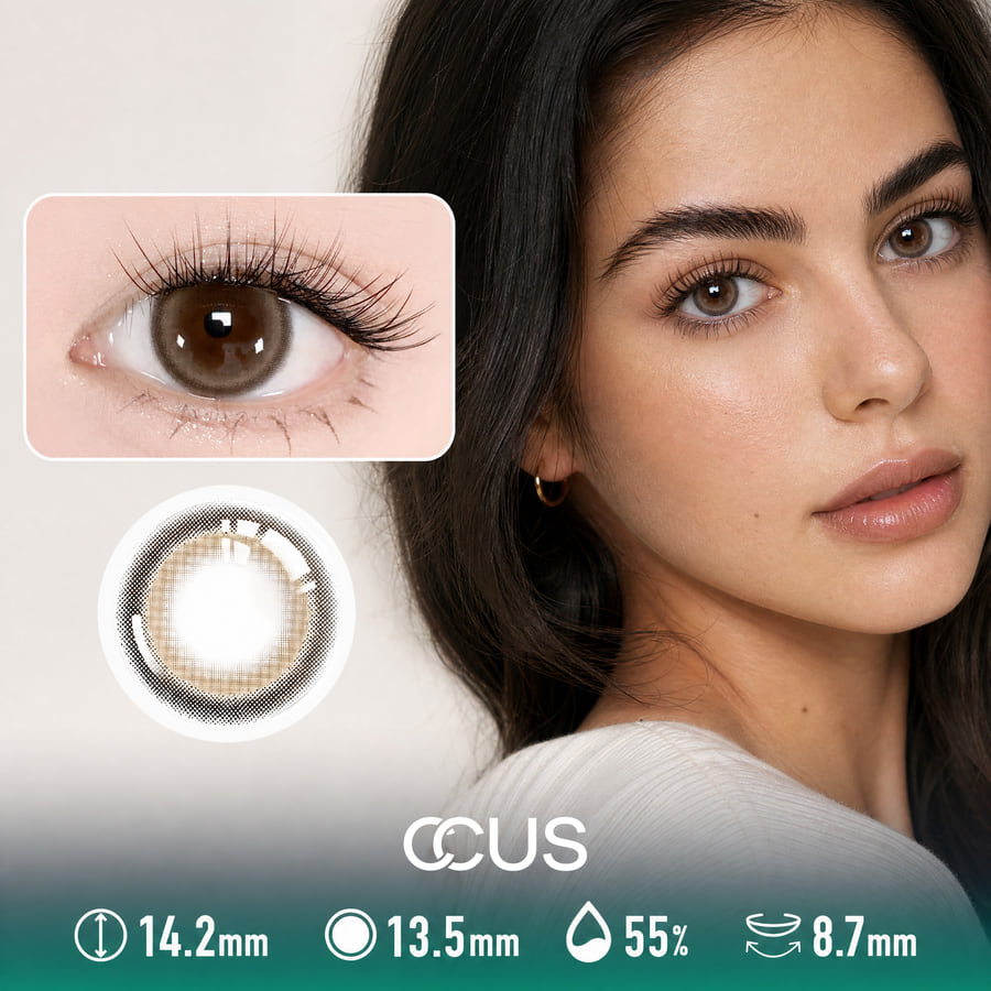 Tawny Halo Brown Contact Lenses