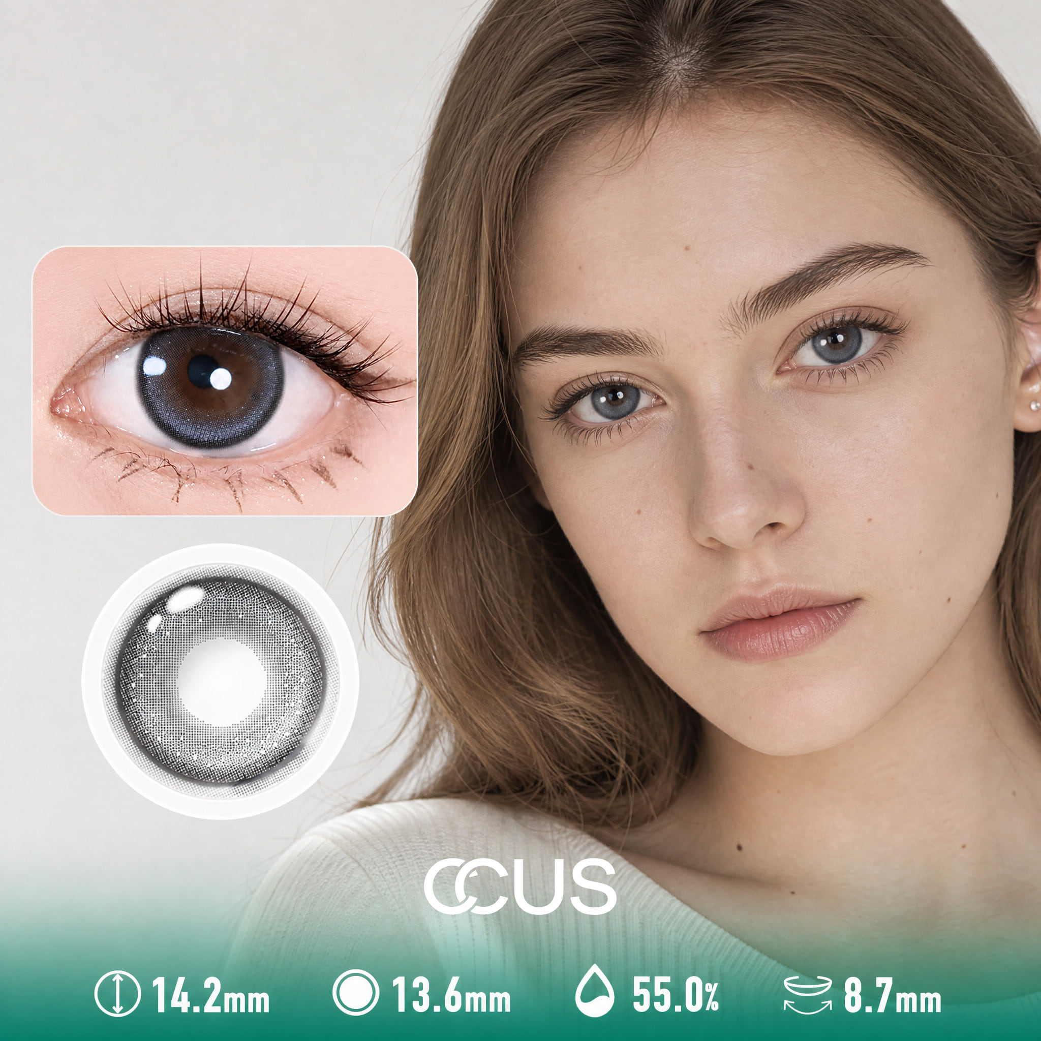 Winter Star Silver Contact Lenses - Ccus Eyewear · Premium Colored Contacts Winter Star Silver Contact Lenses
