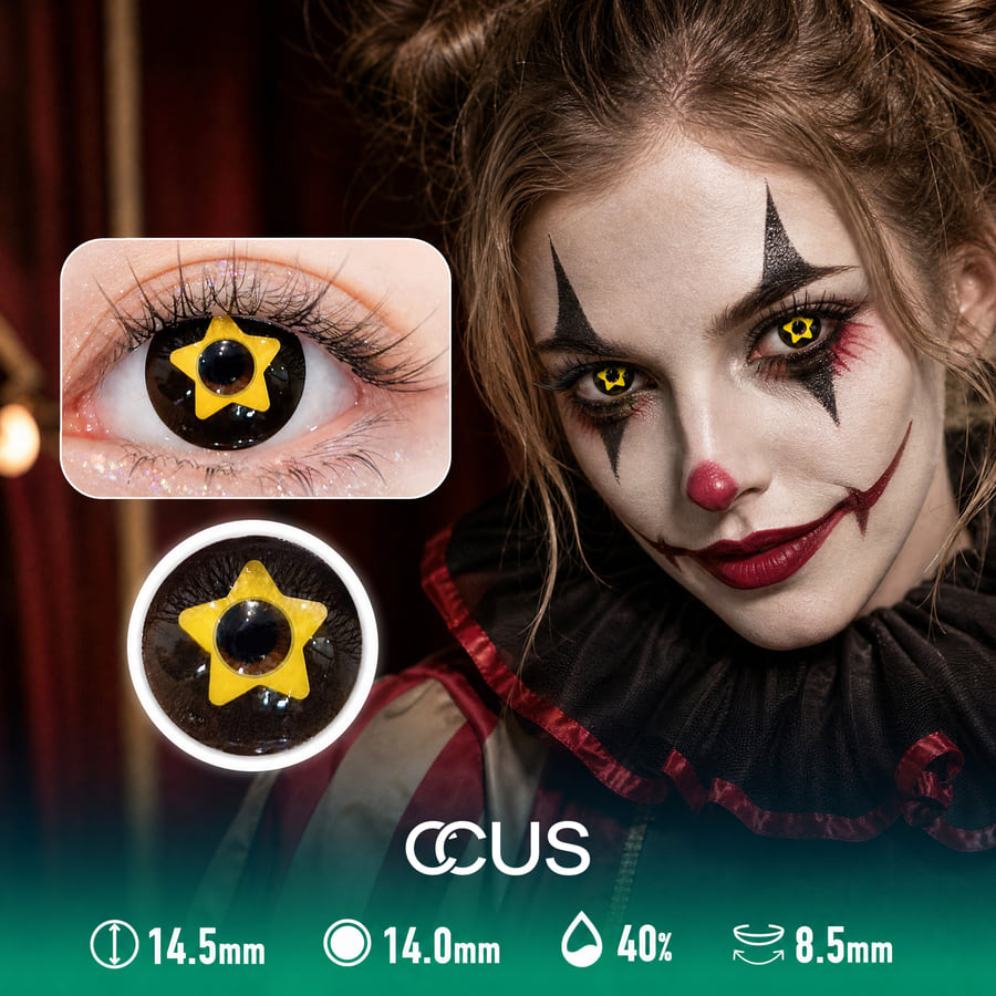 Yumeno Kyusaku Clown Star Cosplay Contact Lenses - Ccus Eyewear · Premium Colored Contacts Yumeno Kyusaku Clown Star Cosplay Contact Lenses