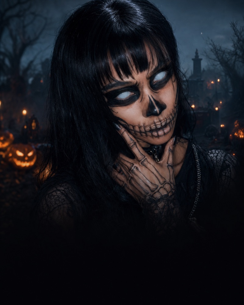 White ghost contact lenses