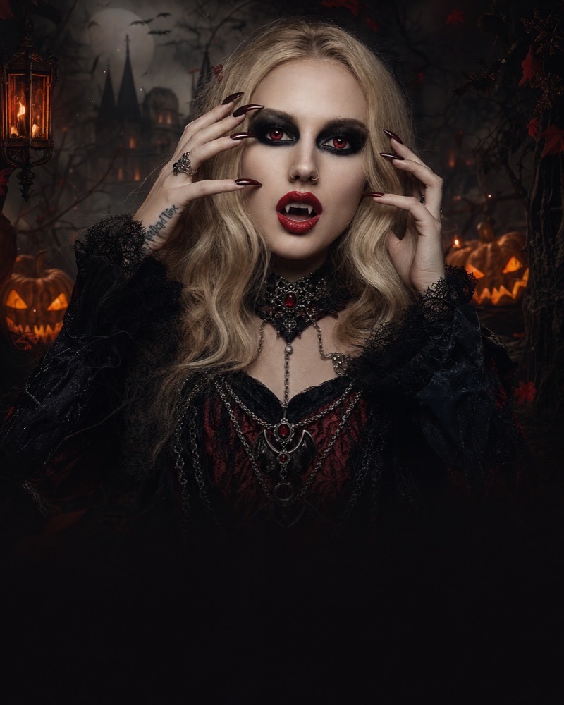 Vampire contact lenses